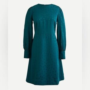 NWOT J. Crew Shift dress in jacquard floral dot, Size 6